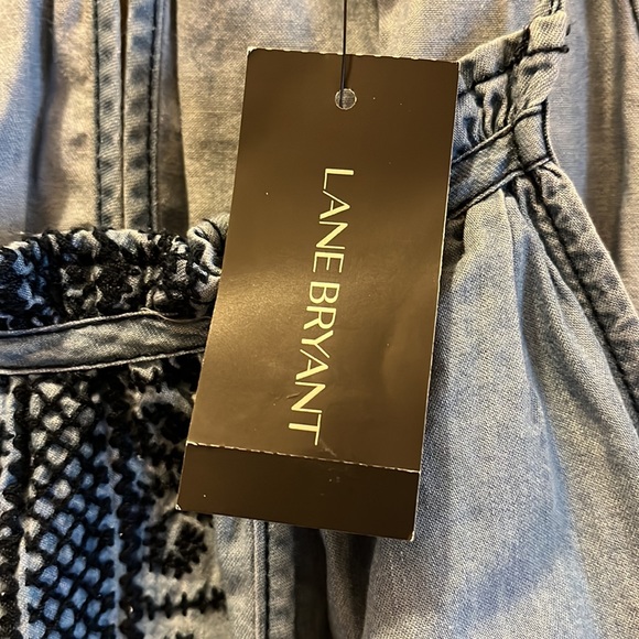 NWT LANE BRYANT Blue Summer top size 16 - Picture 6 of 8